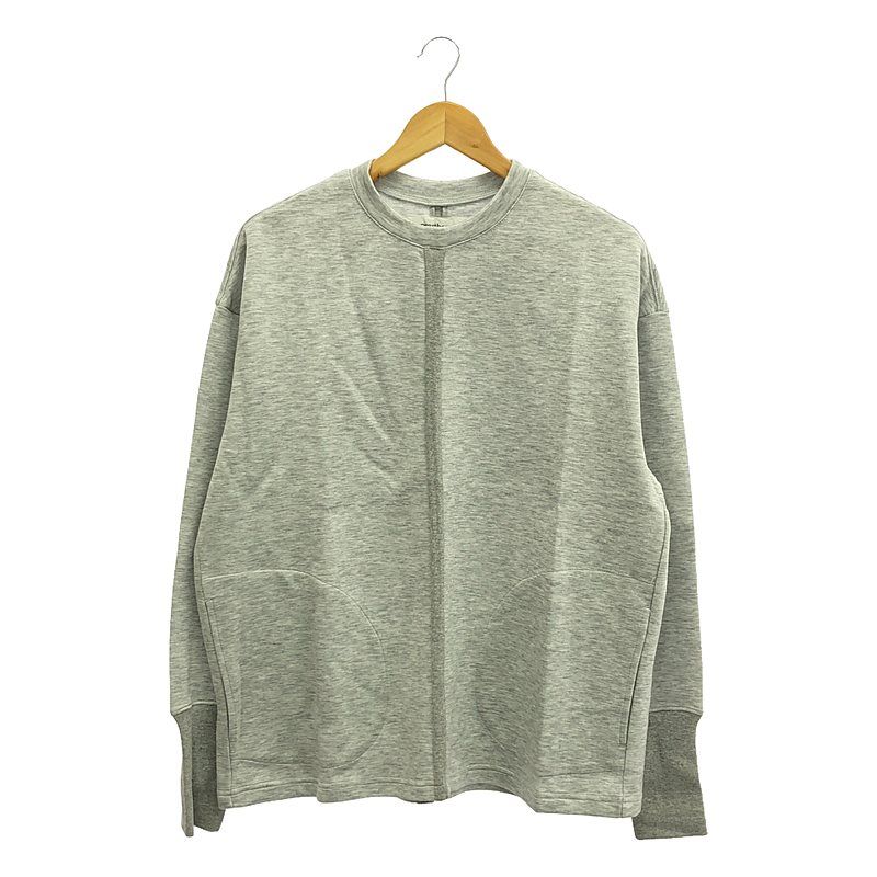 【新品】  prasthana / プラスターナ | split crew neck スウェット | M | グレー | メンズ