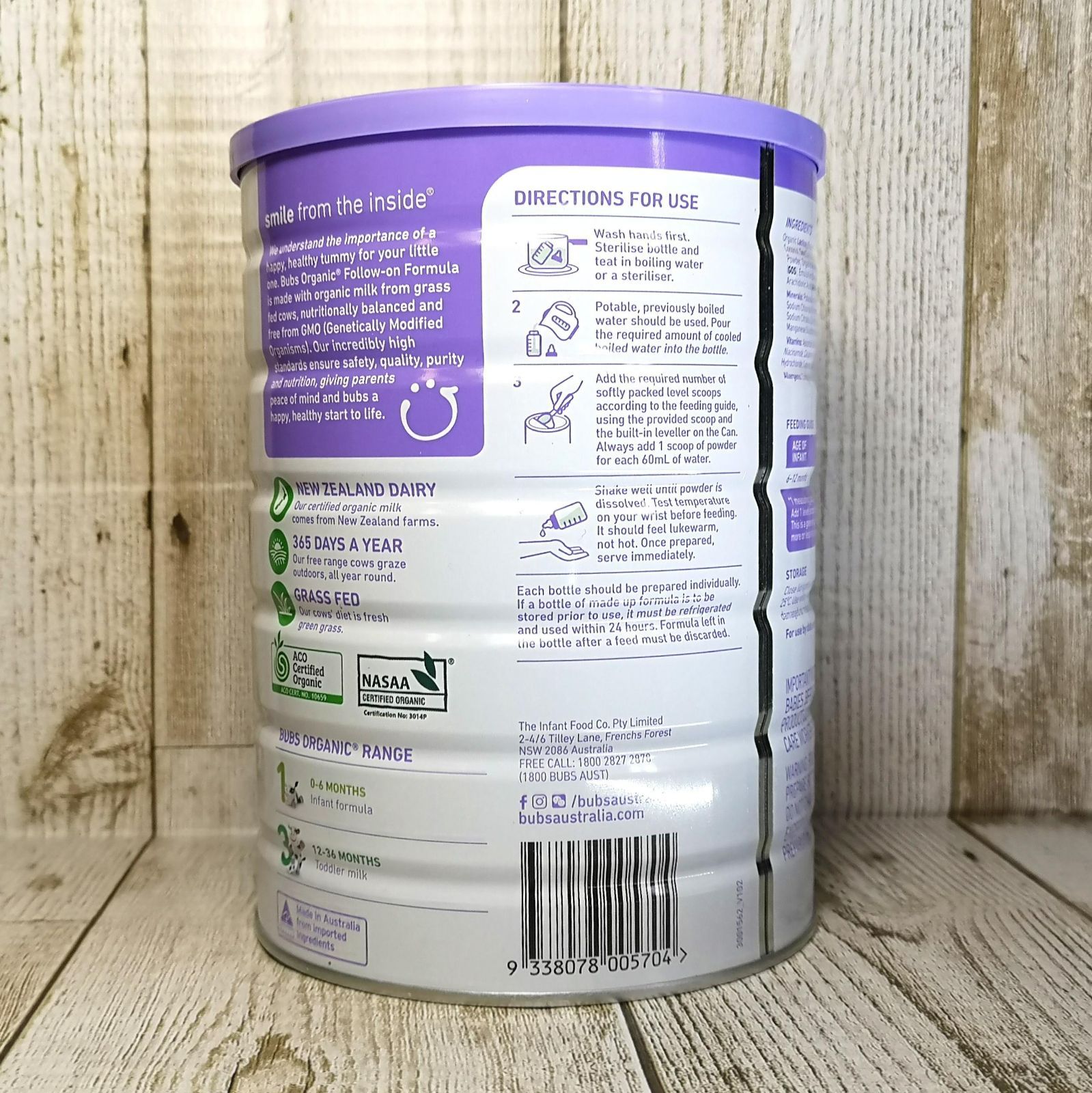 bubs Organic grass fed 2 3缶セット bubs Organic grass fed 2 3缶セット Bubs（バブズ