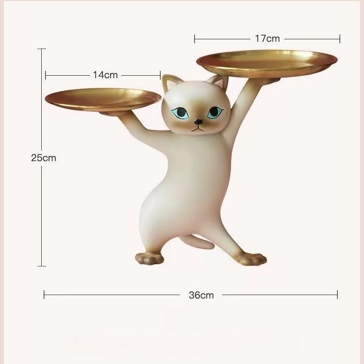 置物 猫 サイドテーブル 高さ23cm ミニテーブル ネコちゃん