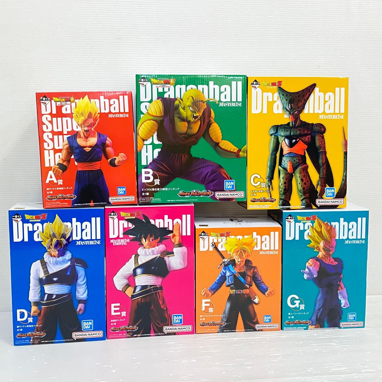 一番くじ ドラゴンボール VS オムニバスULTRA A賞 B賞 C賞 D賞 E賞 F賞 G賞 まとめ 孫悟飯 ピッコロ セル 孫悟空 トランクス ベジータ 箱ダメージ品含む smdball086767