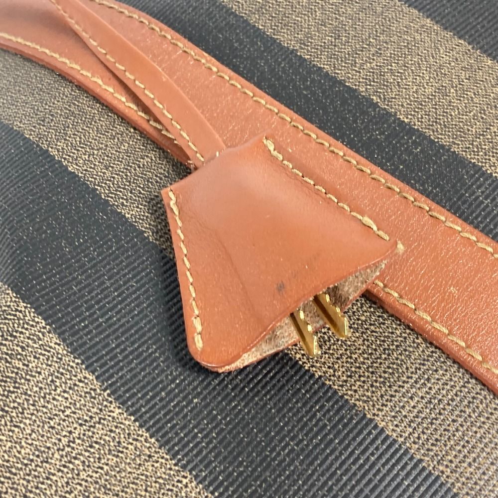 FENDI フェンディ ボストンバッグ ペカン PVC/レザー - メルカリ