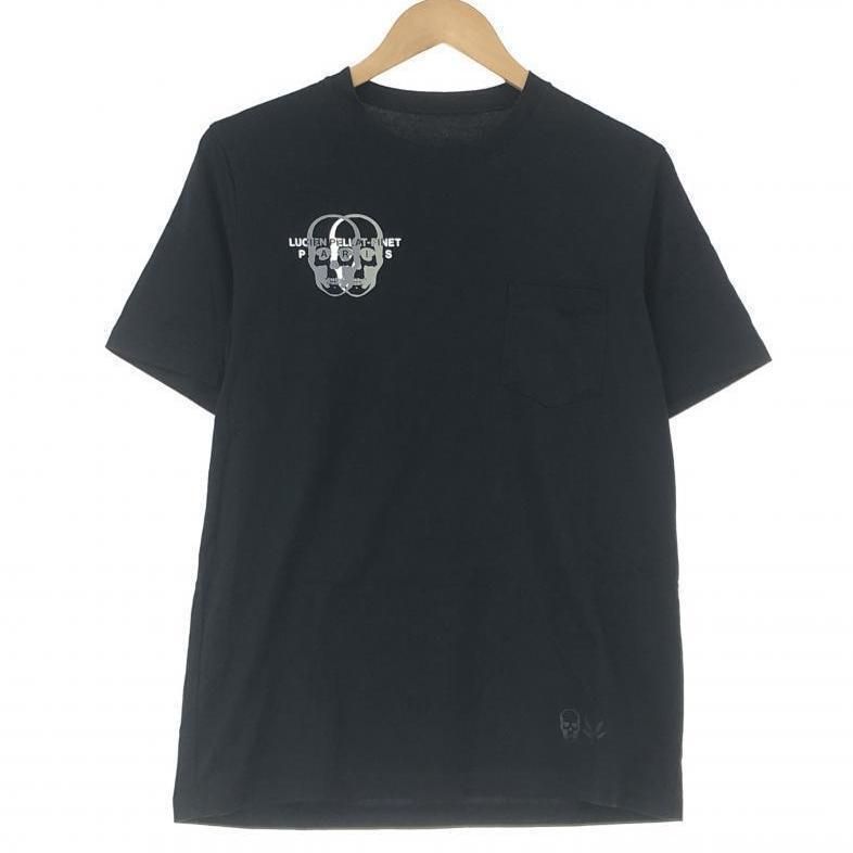 【中古】lucien pellat-finet × LPF PARIS 半袖ダブルスカルTシャツ S LPFT-037 ブラック ルシアンペラフィネ エルピーエフパリ[10]