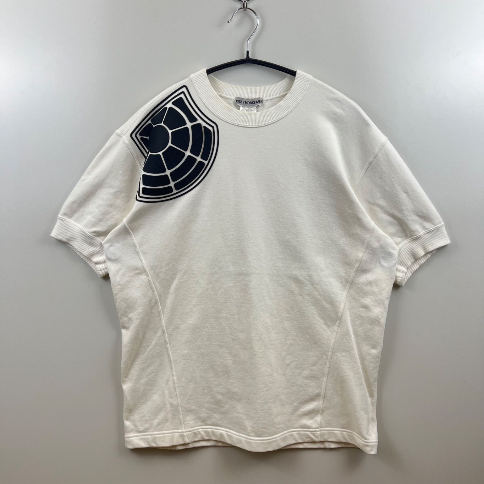 イッセイミヤケ　スウェットパンツ　レア　希少　archive ISSEY MIYAKE MEN 90s 1997 archive RUBBER shooting logo sweat Tee L