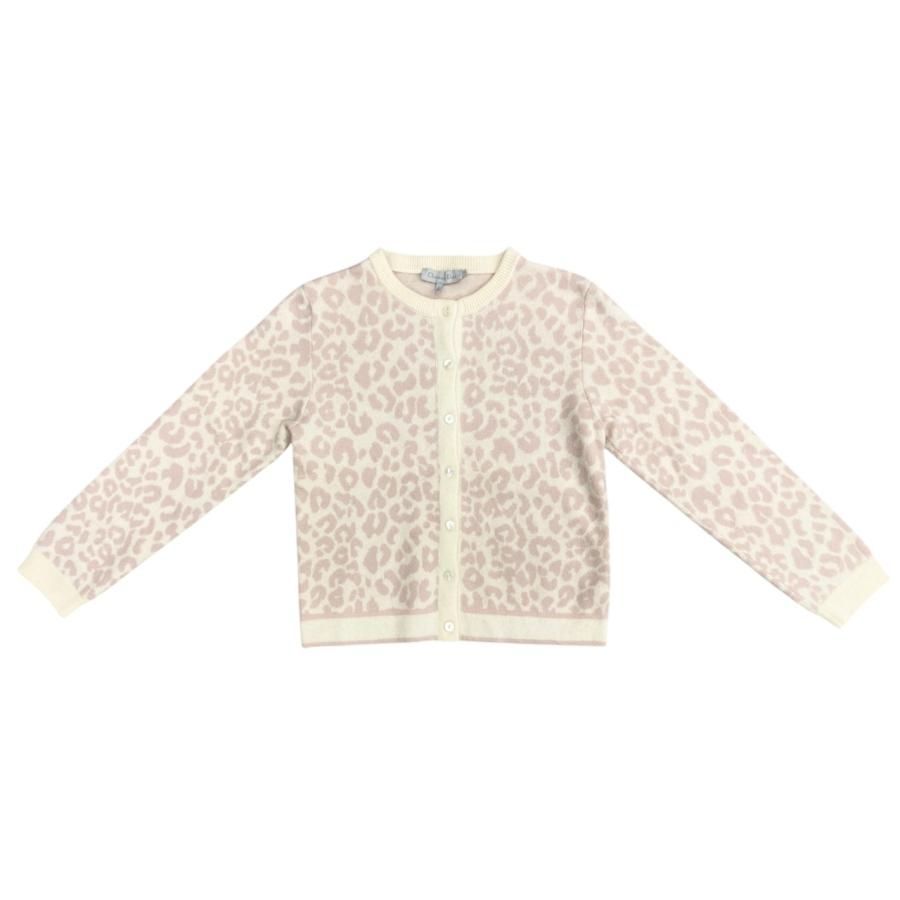 クリスチャンディオール カーディガン ニット 13号 レオパード ヒョウ柄 ウール ピンク ベージュ CHRISTIAN DIOR Christian Dior クリスチャンディオール カーディガン ニット 13