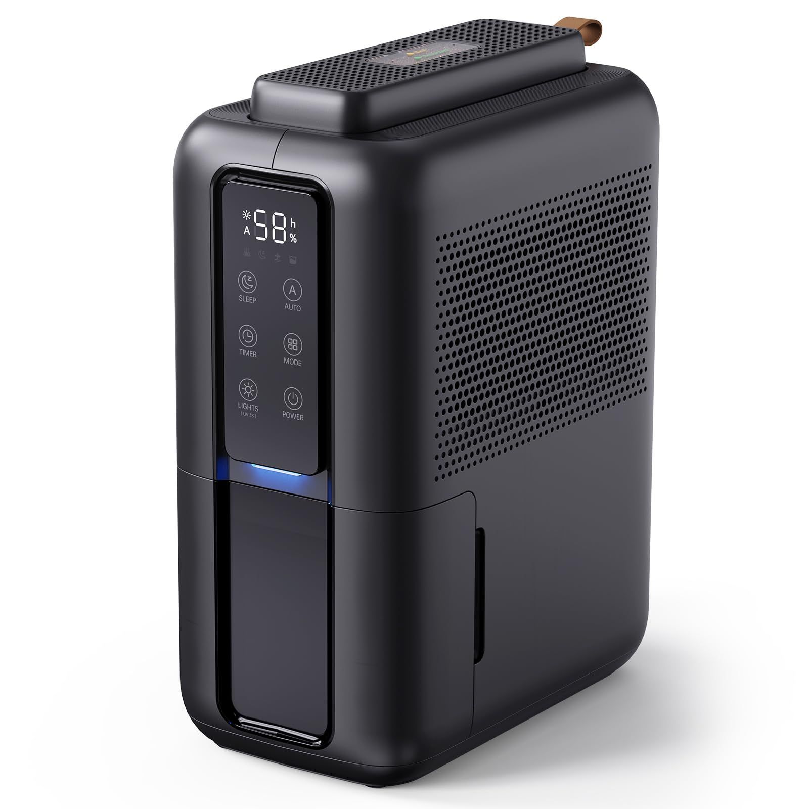 コンパクト 小型 梅雨対策 静音 カビ対策 衣類乾燥 湿気取り 省エネ 部屋干し 強力除湿 自動停止 リビング 寝室 脱衣所 台所 押入れ トイレ クローゼット タイマー付き 2L大容量 除湿器 狭い空間向け ブラック 除湿機 凝縮-物理吸湿の二重技術 無電