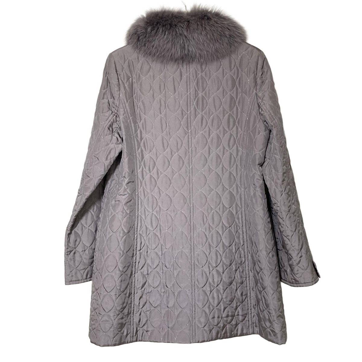 LEONARD レオナール コート サイズ11AR M レディース - ライトパープル 長袖|フォックス|中綿|ファー取り外し可|冬