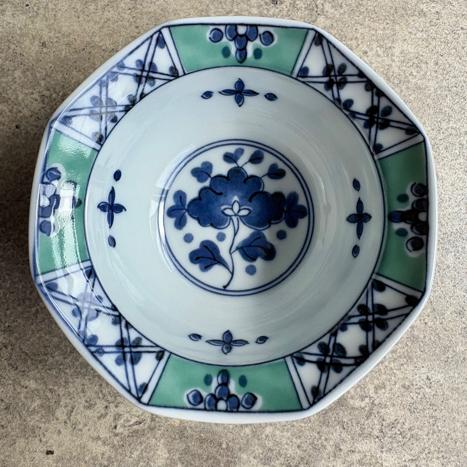 八角サラダボウル 陶器 アンティーク 美濃焼 八角小鉢 5点セット 和