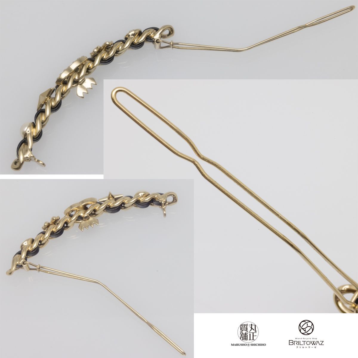 シャネル ココマーク レザー チェーン バレッタ B20B 2020年秋冬