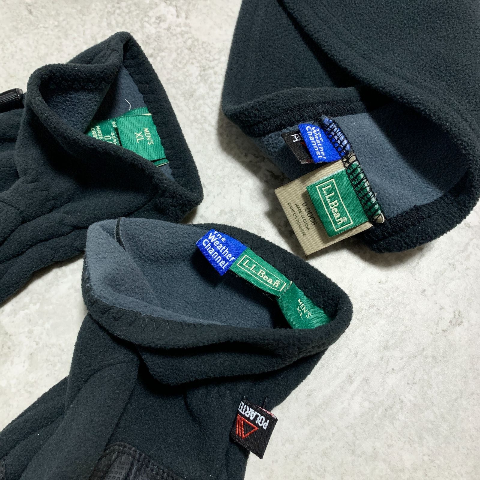 00s L.L.Bean ”POLARTEC” Fleece Headband and Glove Set エルエル 