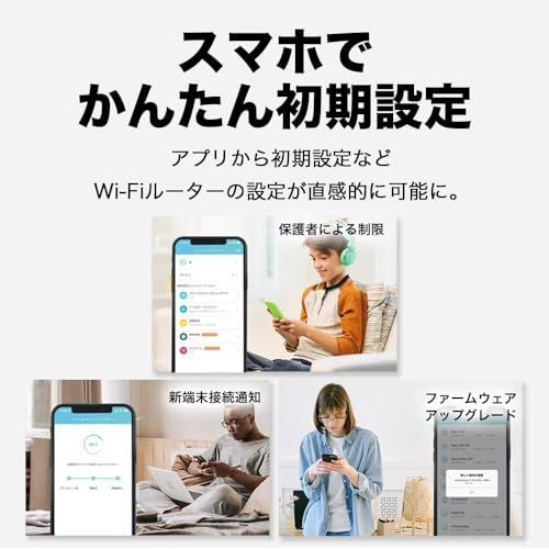 1.)AX6000 2.5Gbpsポート WiFi6ルーター TP-Link WiFi ルーター 無線