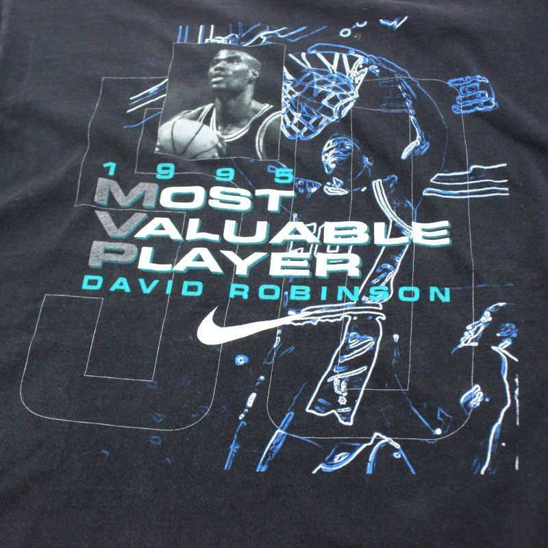 Nike デビッド・ロビンソン 90s USA製 Tシャツ 90s USA製 vintage NIKE NBA MVP DAVID ROBINSON デビッド