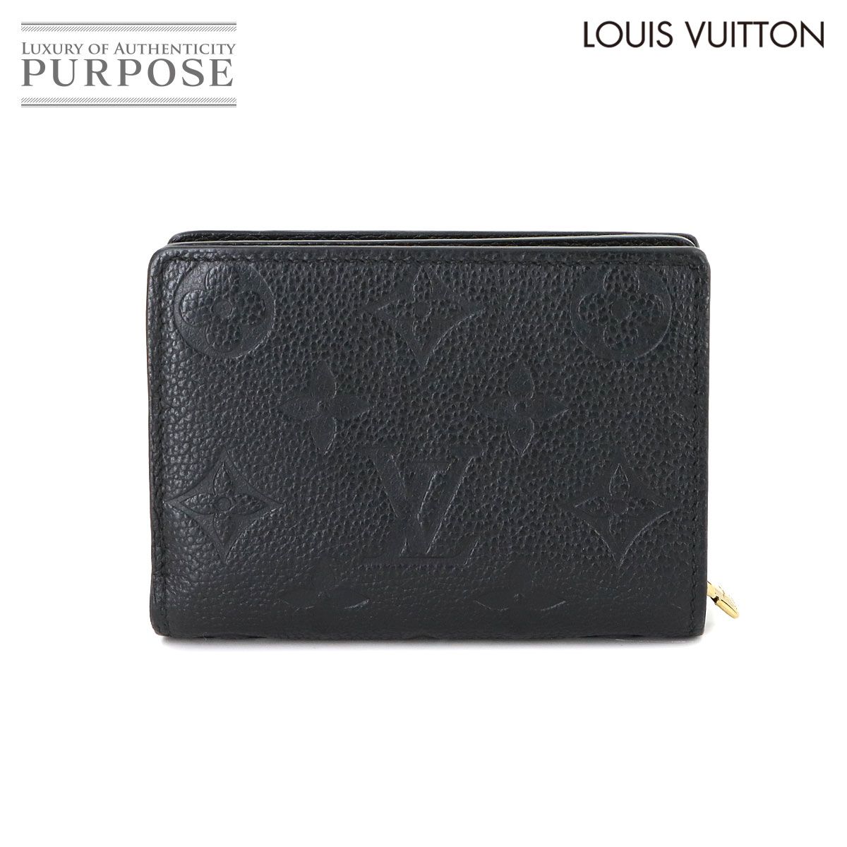 ルイ ヴィトン LOUIS VUITTON モノグラム アンプラント ポルトフォイユ ク 二つ折り 財布 ノワール M80151 90295068