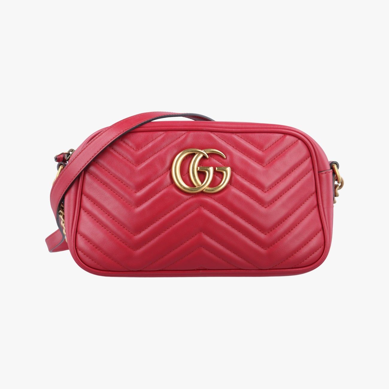グッチGucciGGマーモントレッドレザー447632F026142315