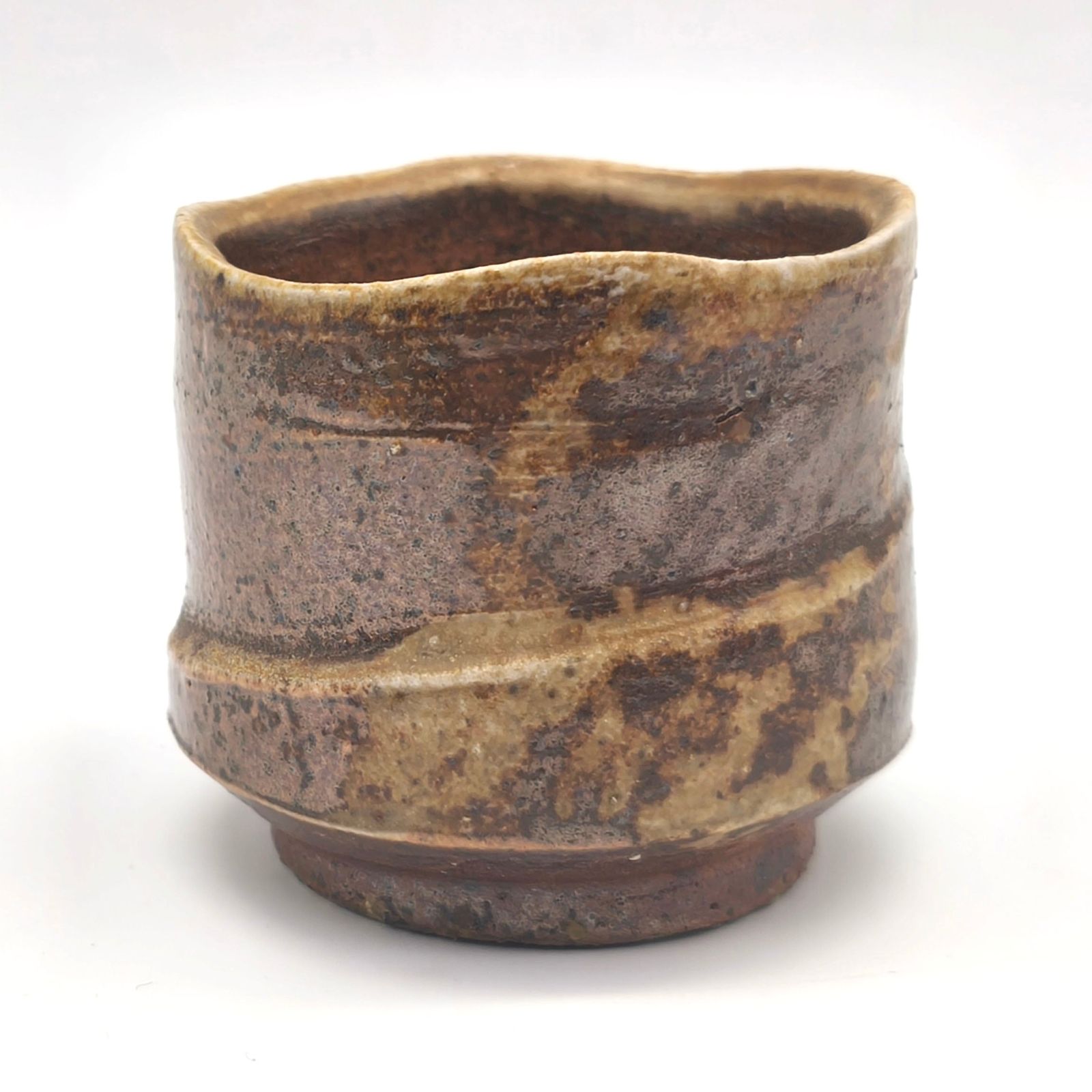 酒盃 象嵌志野風鞠（故今井政之・作） 共箱・栞付き 未使用品