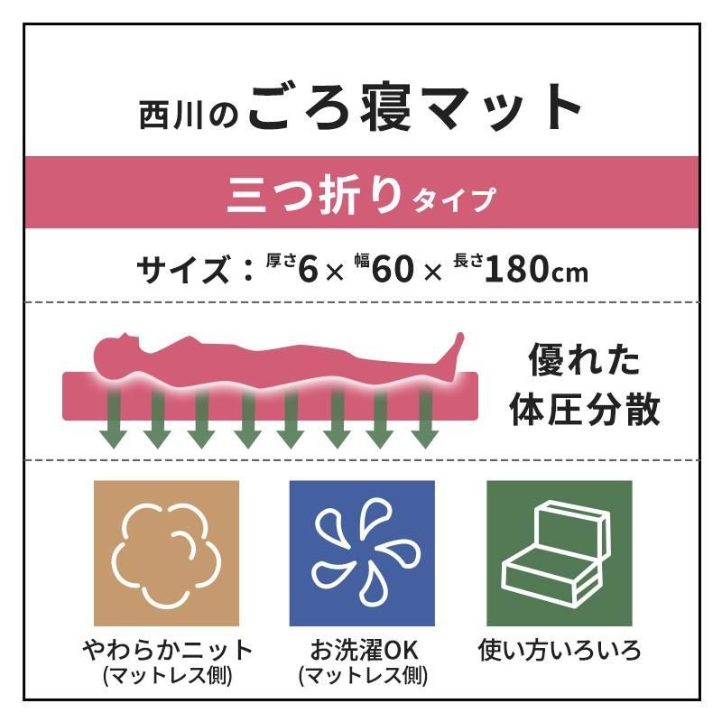 約60×180cm 三つ折り