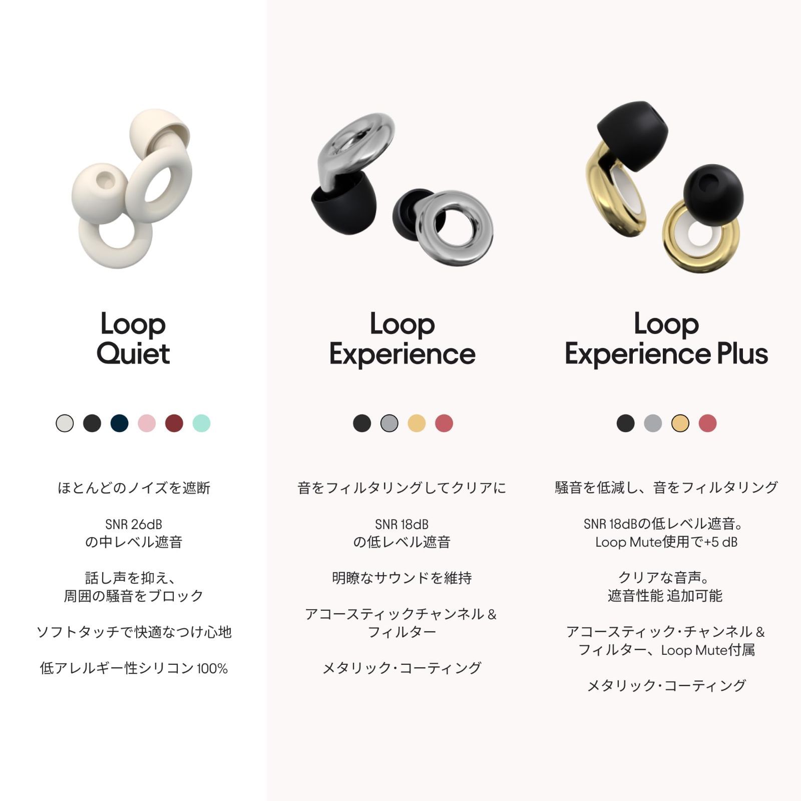 初売り大特価】ゴールド Loop Experience Plus イヤプラグ - ノイズ