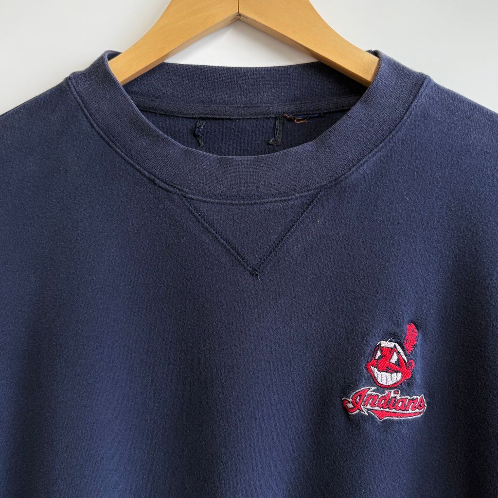 USA製 インディアンス リースポーツ ワフー酋長 スウェット XL MLB インディアンズ クリーブランド カーディアンズ MLB ワフー酋長