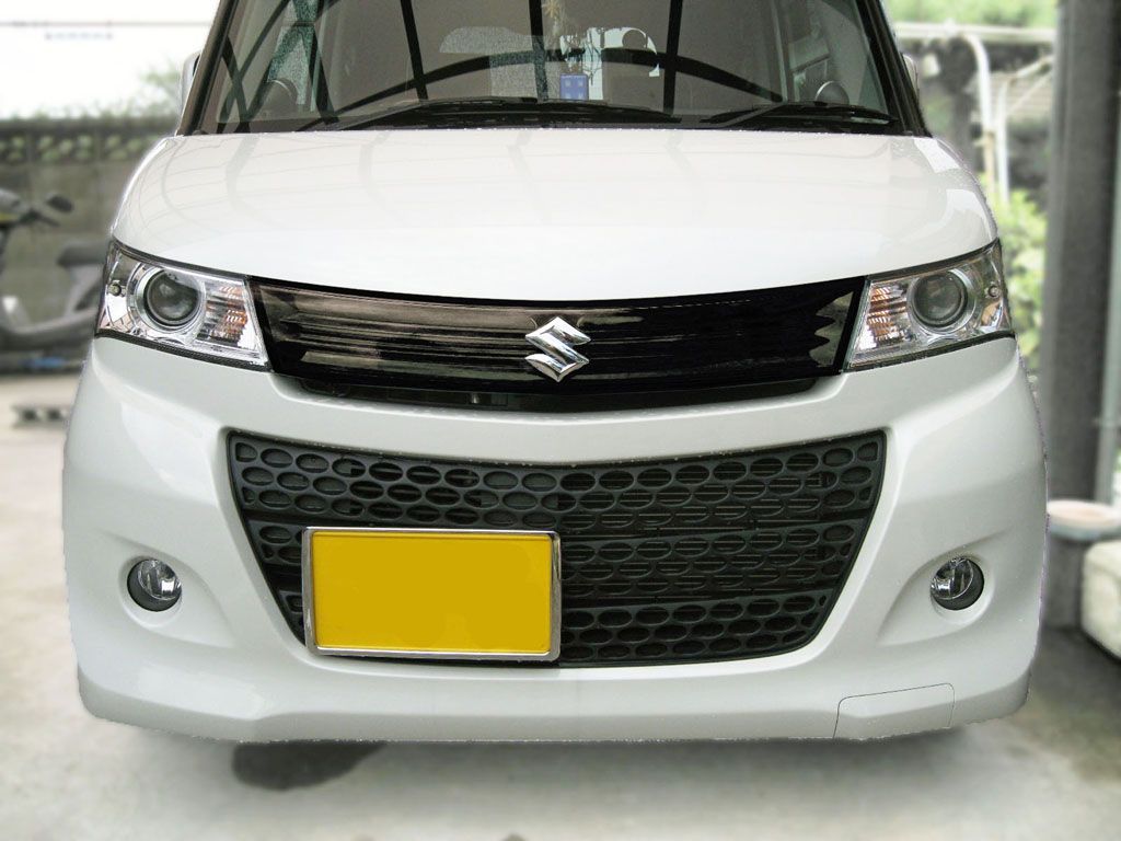 Tint+何度も貼れる パレットSW MK21S フロントグリル スモークフィルム(ブラックスモーク5％) mk21s sw