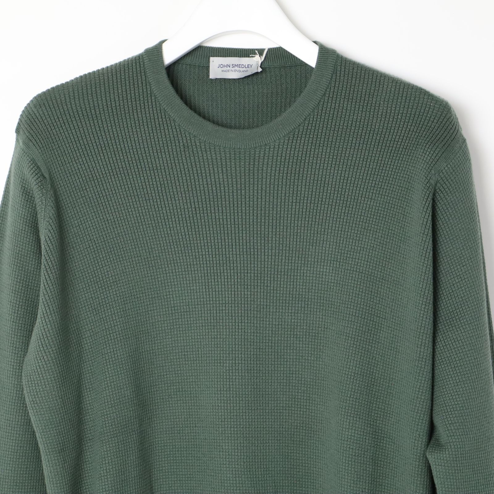 新品 ジョンスメドレー CALIXワッフル編み 長袖 コットンニット JOHN 