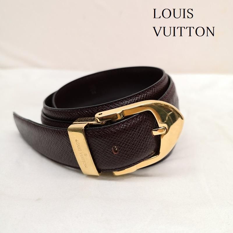 LOUIS VUITTON ルイヴィトン ベルト・バックル タイガ サンチュール クラシック ベルト アルドワーズ M6843 110/44 -  メルカリ