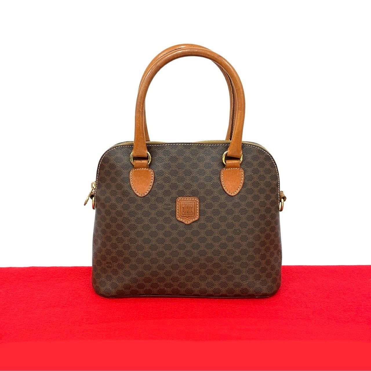 美品 セリーヌ トートバッグ ミニ マカダム ⭐️極美品⭐️ CELINE 