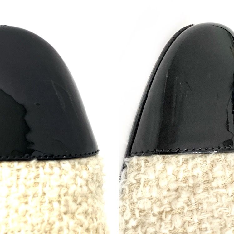 2022AW CHANEL シャネル メリージェーン ターンロック ツイード