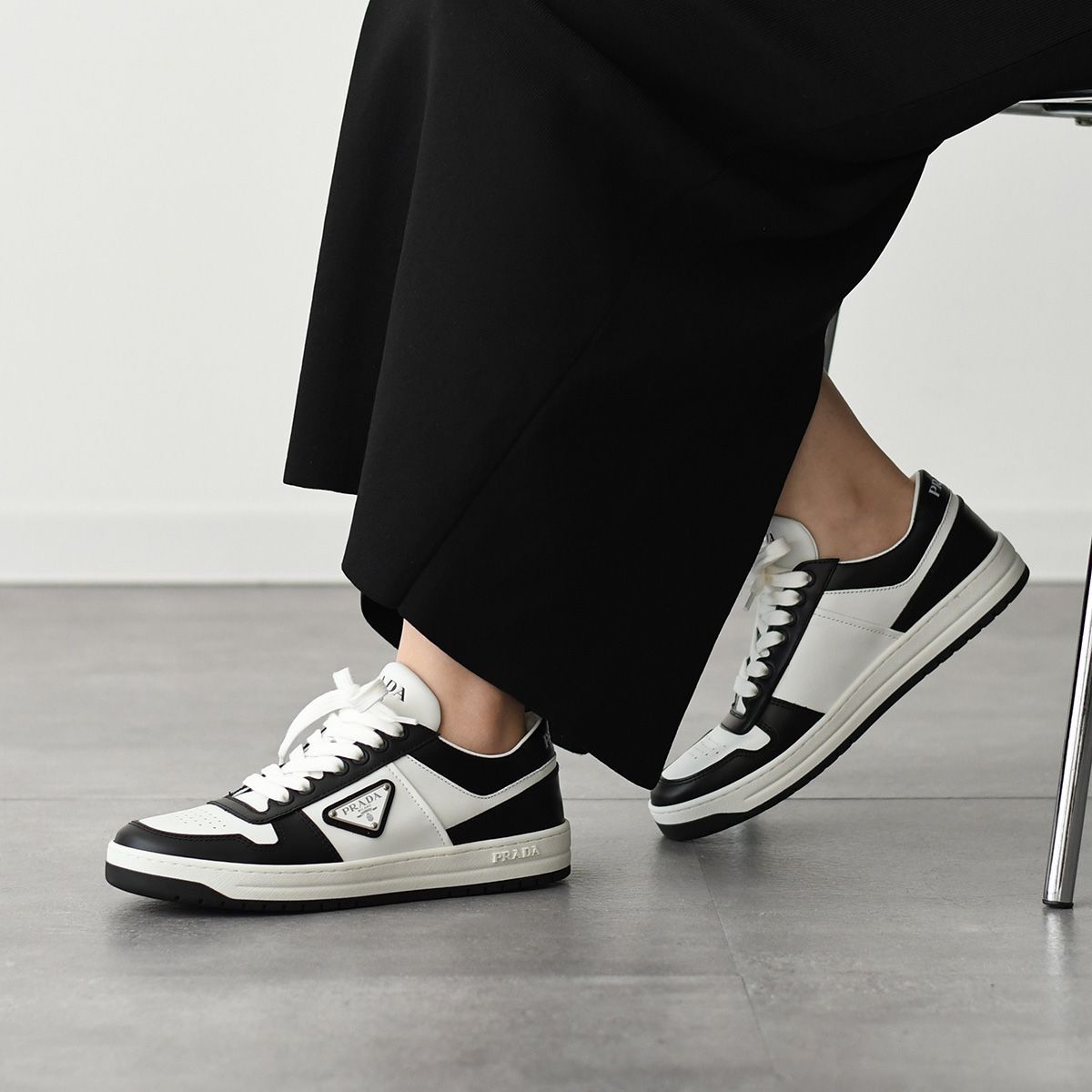 PRADA プラダ 靴 シューズ ダウンタウン レザー スニーカー 1E792M3LKG 
