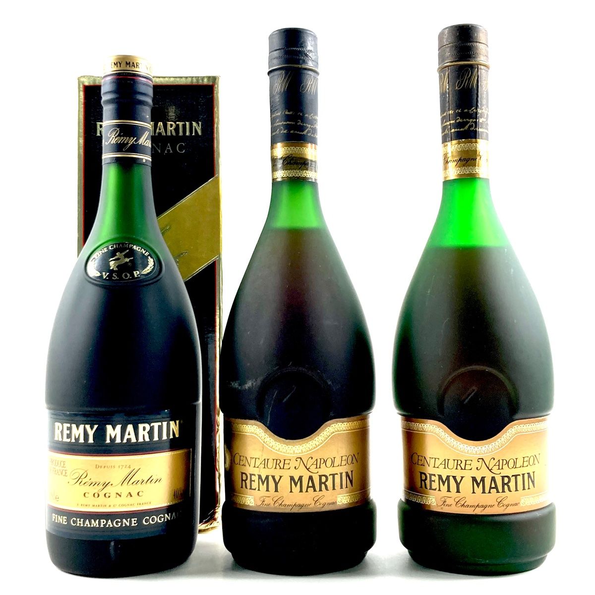 3本 レミーマルタン REMY MARTIN VSOP 旧旧 セントー ナポレオン コニャック 700ml ブランデー セット 古酒