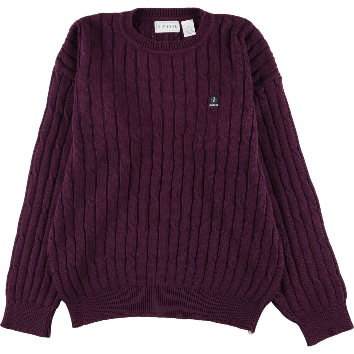 古着 アイゾッド IZOD コットンニットセーター USA製 メンズL/eaa348673
