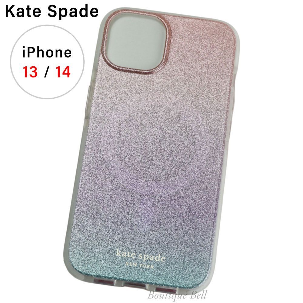 【ケイトスペード】グリッターグラデーション iPhone12/12Proケース kate spade NEW YORK - 【ケイトスペード】グラデーション