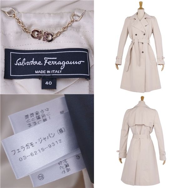  サルヴァトーレ フェラガモ Salvatore Ferragamo コー トレンチコート スプリングコート ジャケット アウター