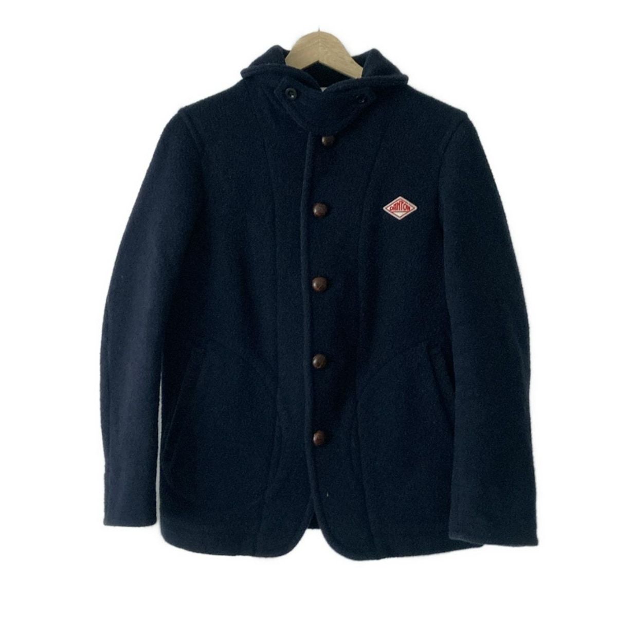 DANTON ネイビー ダウンコート ロング　サイズ36 美品】ダントン ロングダウンコート ネイビー 34