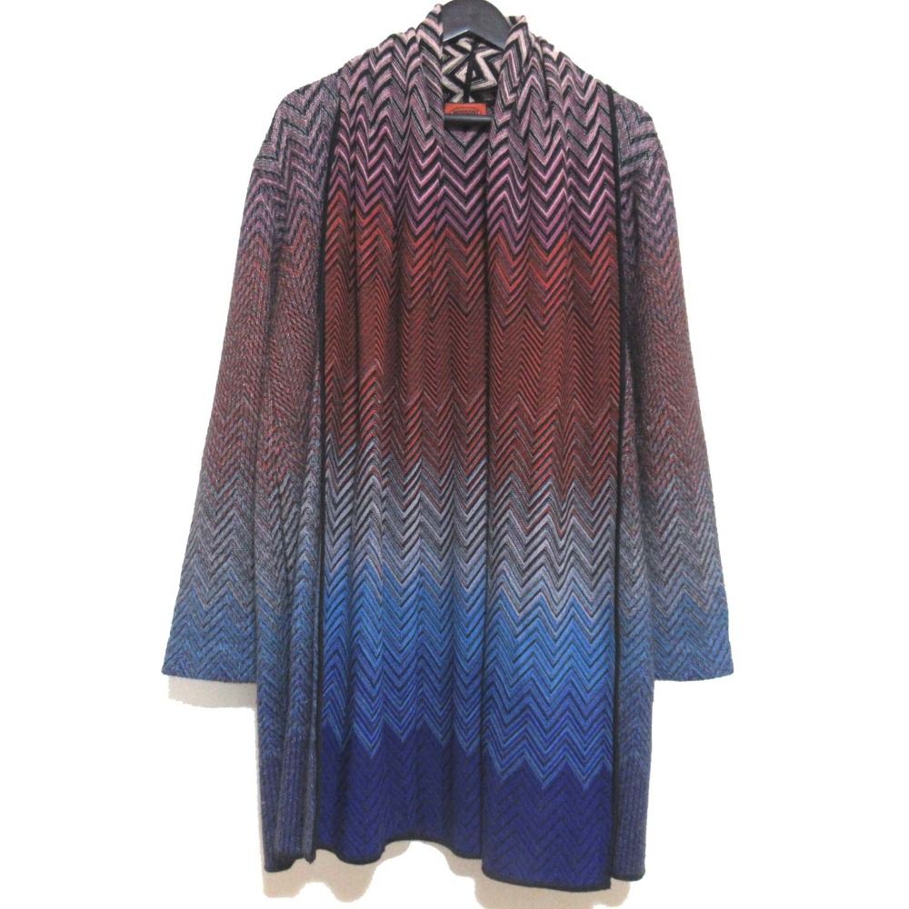 美品 MISSONIミッソーニ ジグザグパターン レディースジャケット 長袖 ミッソーニ Missoni セーター レーヨン ジグザグ | YOKOAUNTY