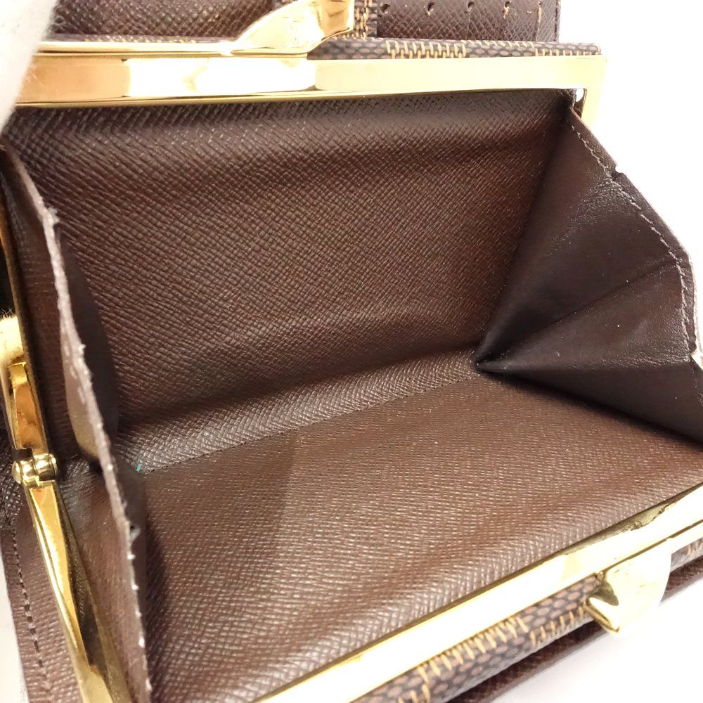LOUIS VUITTON ルイヴィトン ダミエ 二つ折り財布 ポルトモネ