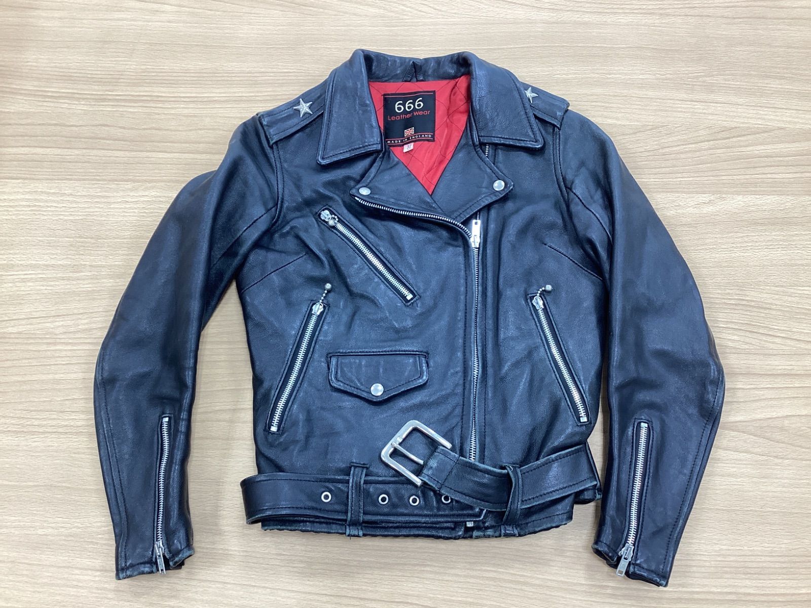 MA238 トリプルシックス 666 ダブル ライダース ジャケット