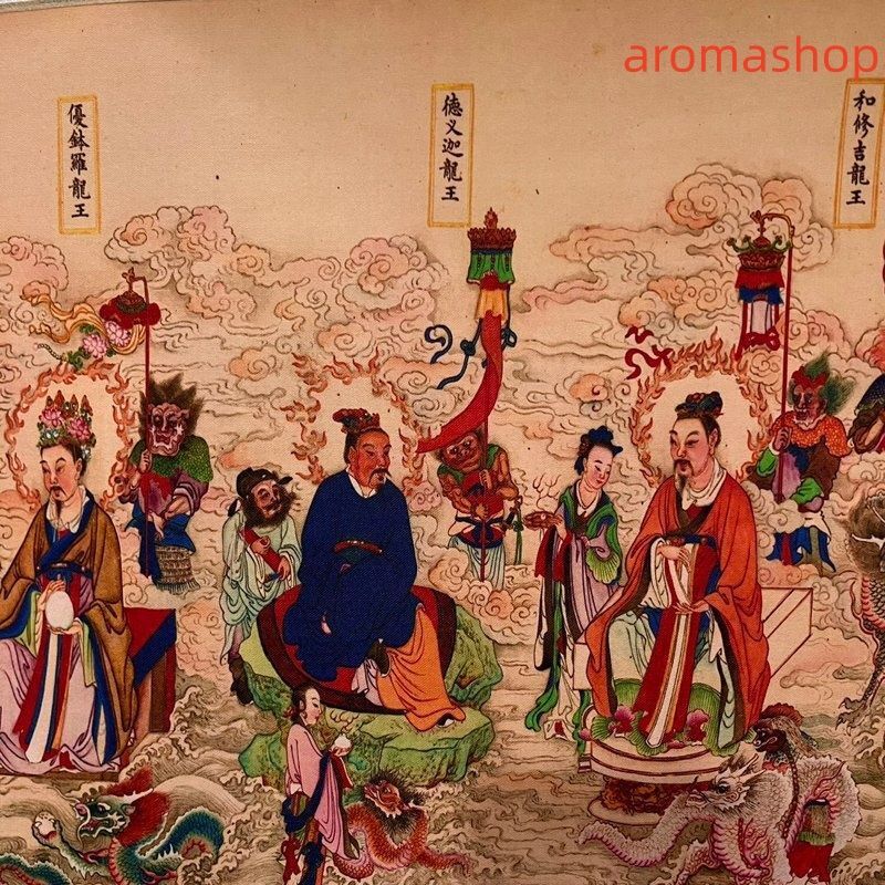 中国書画 長巻 法界源流図 鑑賞 横軸 掛け軸 巻き物 装飾 中国美術品