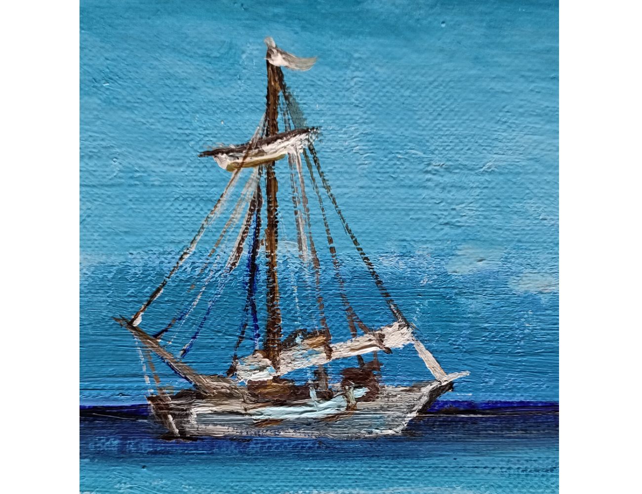 【一点物】『　碧海と漁船の詩　』油絵　F20号　油彩　手描き　絵画　原画　　イン 一点物】『 碧海と漁船の詩 』油絵 F20号 油彩 手描き 絵画 原画