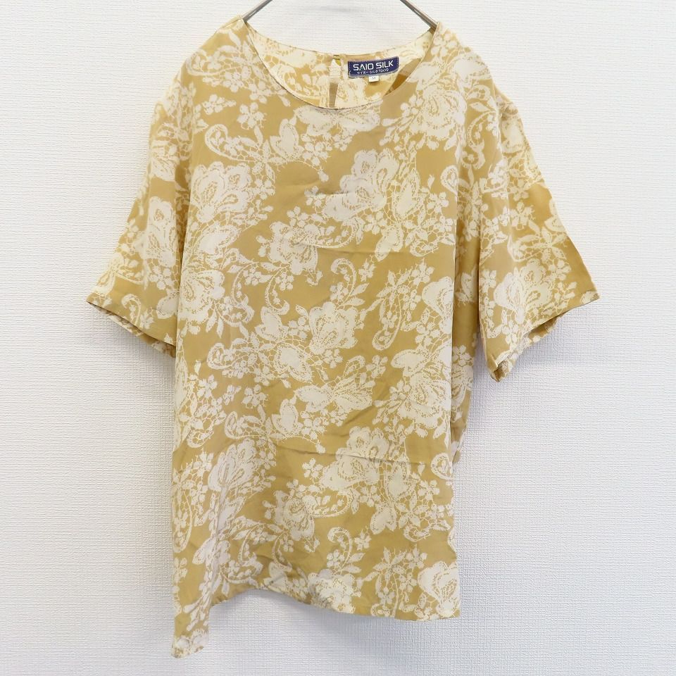 SAIO SILK シルク アンサンブル シャツ ブラウス カットソー 864074i 