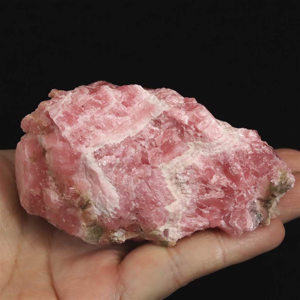 北海道 稲倉石鉱山インカローズ ロードクロサイト 89mm原石 322g