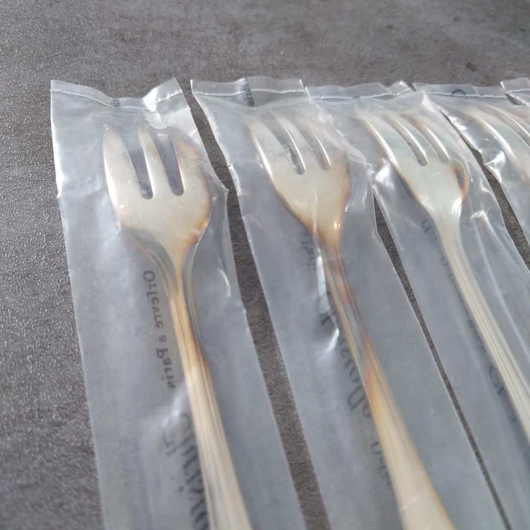 クリストフル ポンパドール ケーキフォーク 未開封 6点 SKLAD-KIRPICHA_RU