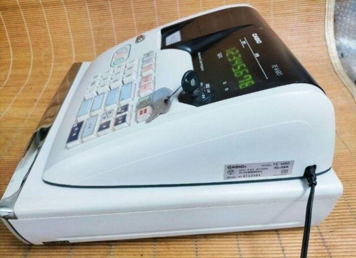 カシオレジスター TE-M80 中古品 人気機種感熱紙 送料無料