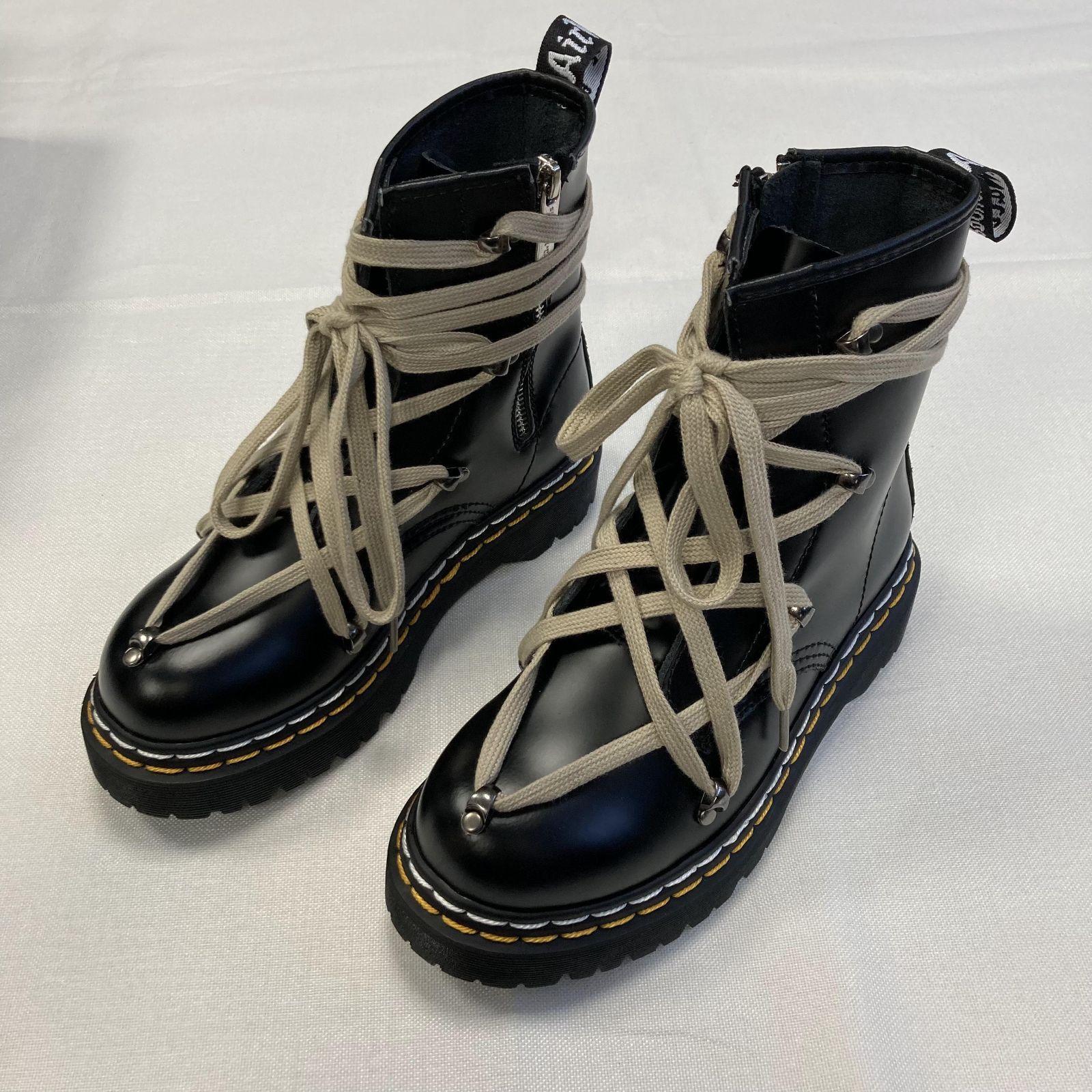 美品 Dr.Martens Airwair × Rick Owens リックオウエンス ブーツ - メルカリ