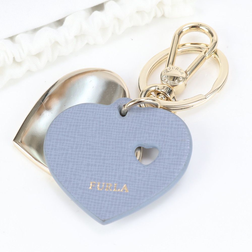 FURLA ハート型チャーム 新品未使用 FURLA フルラ チャーム ゴールド ピンク 美品 ハート