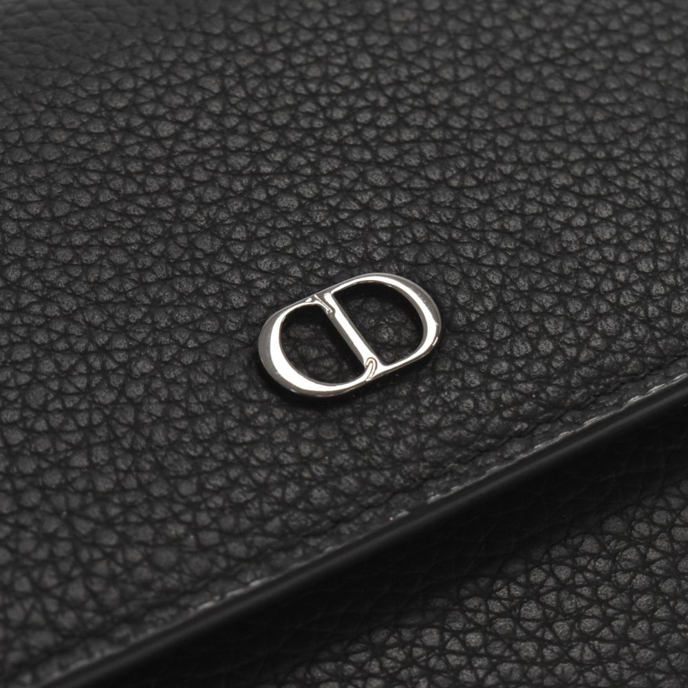 DIOR ディオール モンテーニュ CDロゴ 長財布 ウォレットブラック
