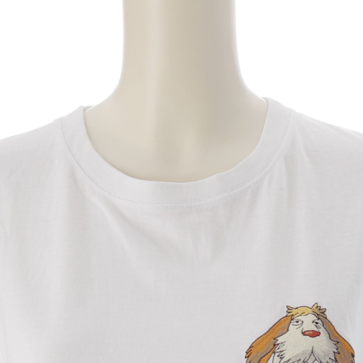 ロエベ スタジオジブリ コットン 刺繍 ロゴ アナグラム ヒン 半袖T  