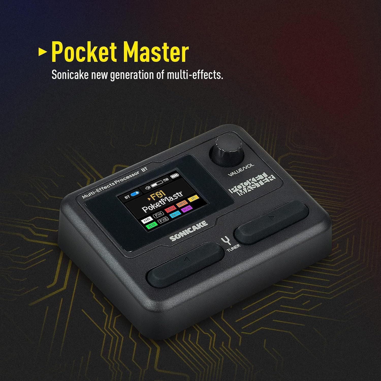 SONICAKE Pocket Master ギター/ベース用 マルチエフェクター