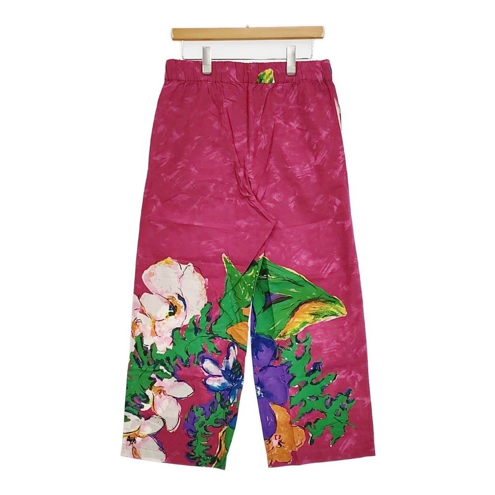 45R|45rpm ♥品 アロハプリントパンツ 定価31000円 サイズ3 イージー ピンク レディース フォーティーファイブアールピーエム 5-1011M♪