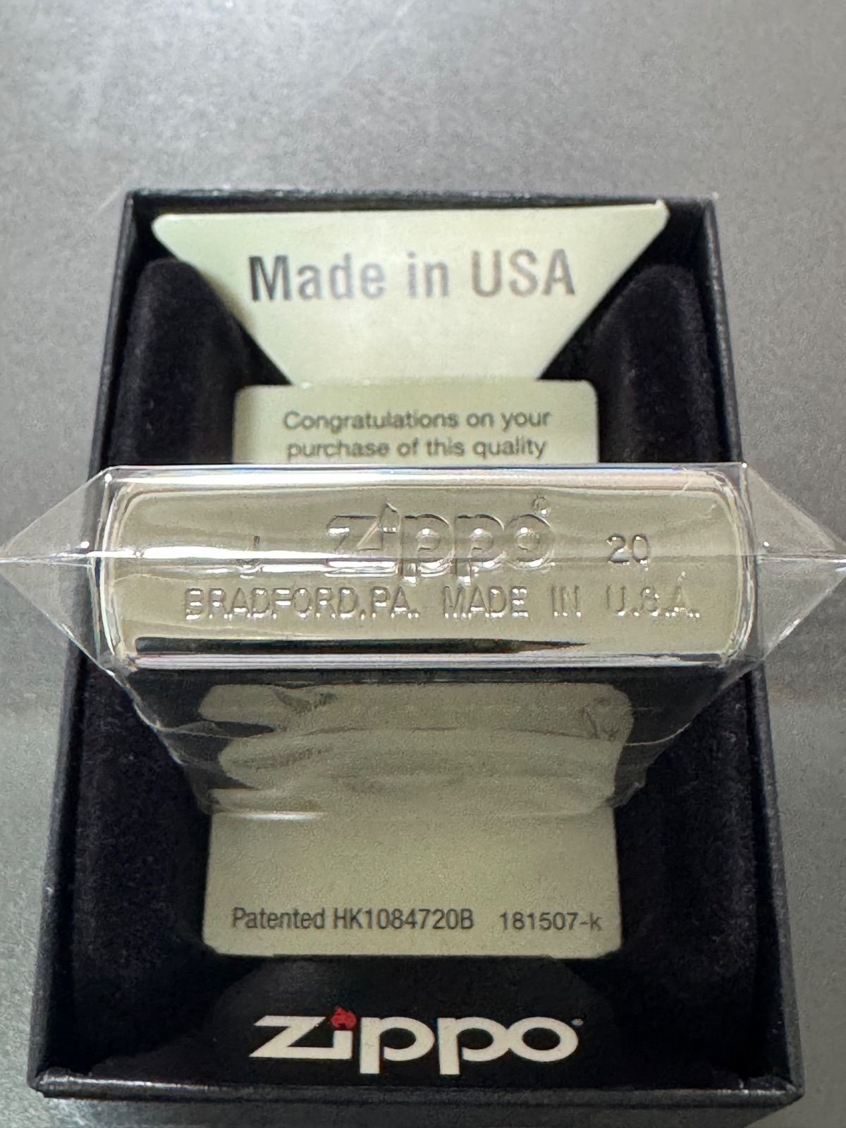 zippo HONDA GOLD WING DREAM HM エンジェル 羽 ホンダ 2020年製 自動車 バイク メーカー ゴールド ウィング 両面デザイン デットストック シルバーインナー 同年代 2020年製 ケース 保証書