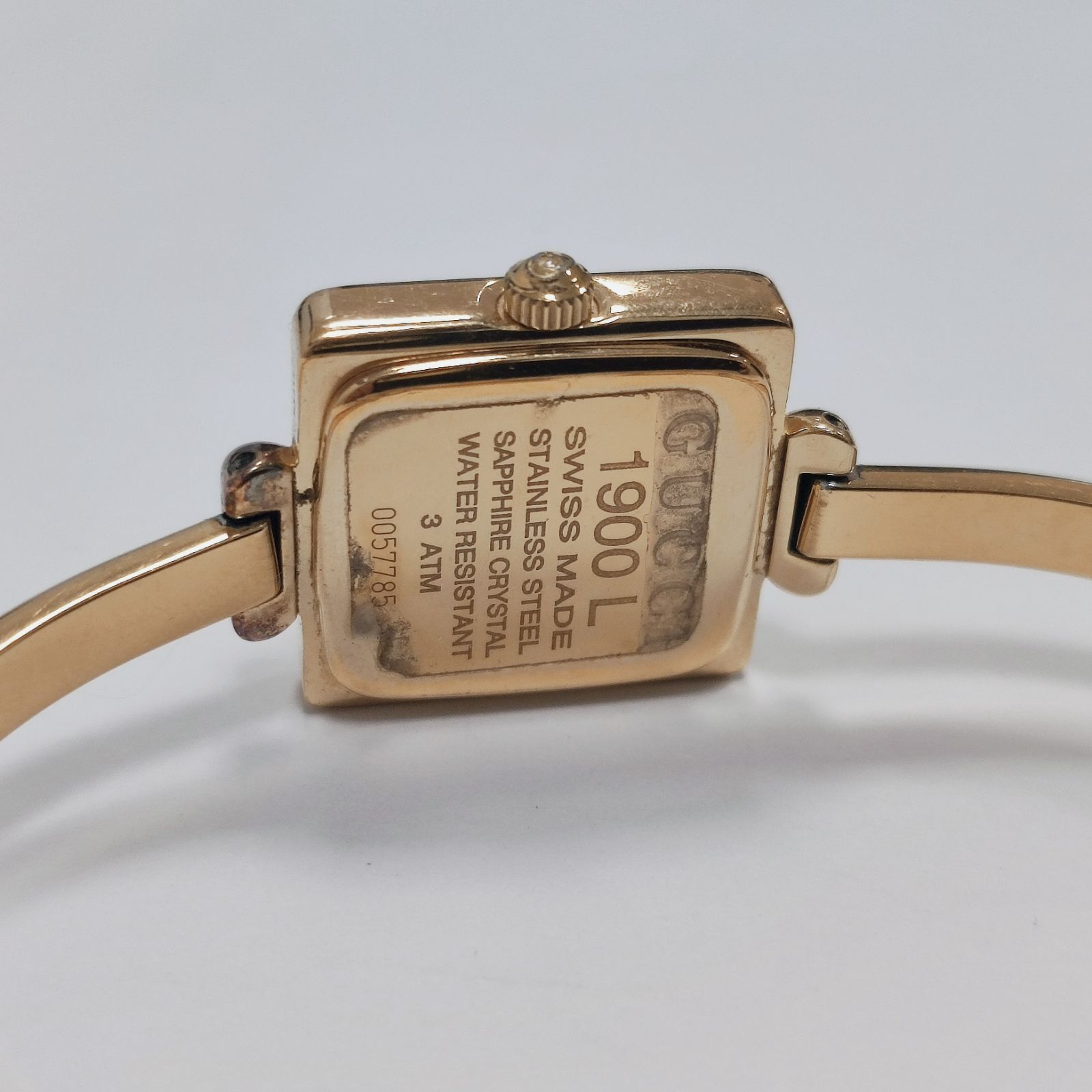 GUCCI 1900L バングルウォッチ 腕時計 レディース 稼働品 電池交換済