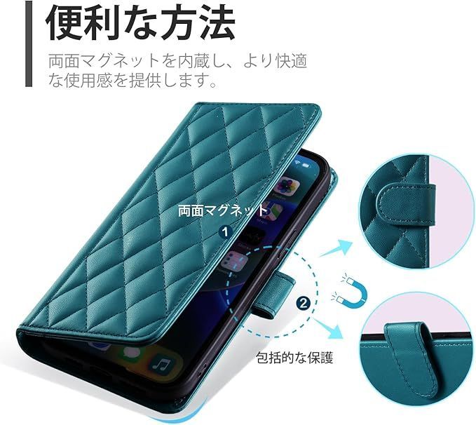 laddutoi AQUOS Sense2 ケース 手帳型 PUレザー 内蔵マグネット 弱磁 SH-M08 SH-01L SHV43 財布型 カバー スタンド機能 アクオス Android One S5 手帳型ケース シンプル カバー 落ち